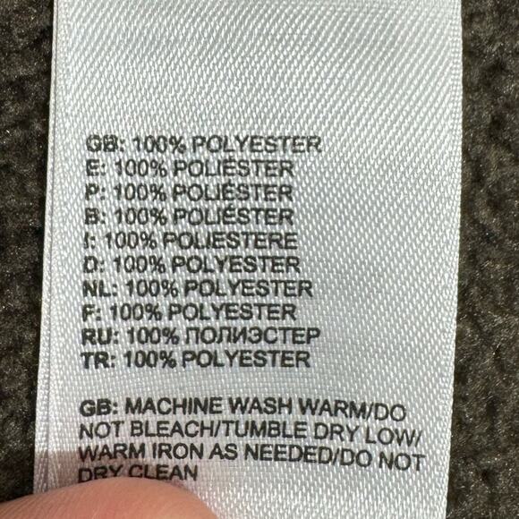 The North Face Women's M High Neck Fleece Jacket Full Zip Brown Outdoor Warm - Picture 4 of 6